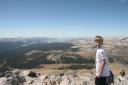 Kent on Mt. Dana, looking east towards Tuolumne Meadows