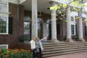 Sara and Marilu at Monticello