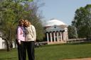 Marilu and Sara in front of the Rotunda
