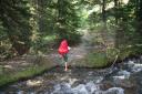 Kent fording a creek