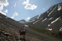 Malcolm and Kent on the scree above Lake Navajo