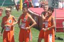 Peter, Nick, Jonas and Zach waiting to run
