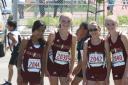 Diana, Audrey, Morgan and Madelyn before their race
